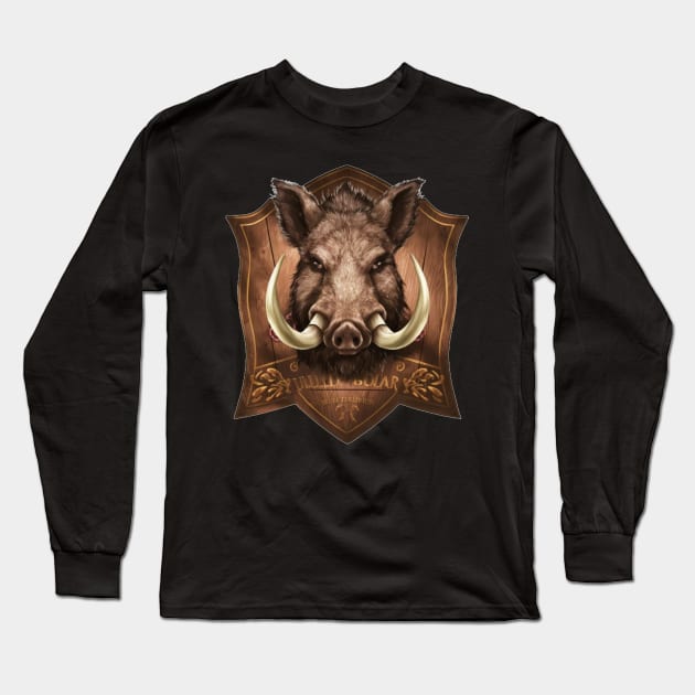 Wild Boar Trophy Long Sleeve T-Shirt by Wild Catch